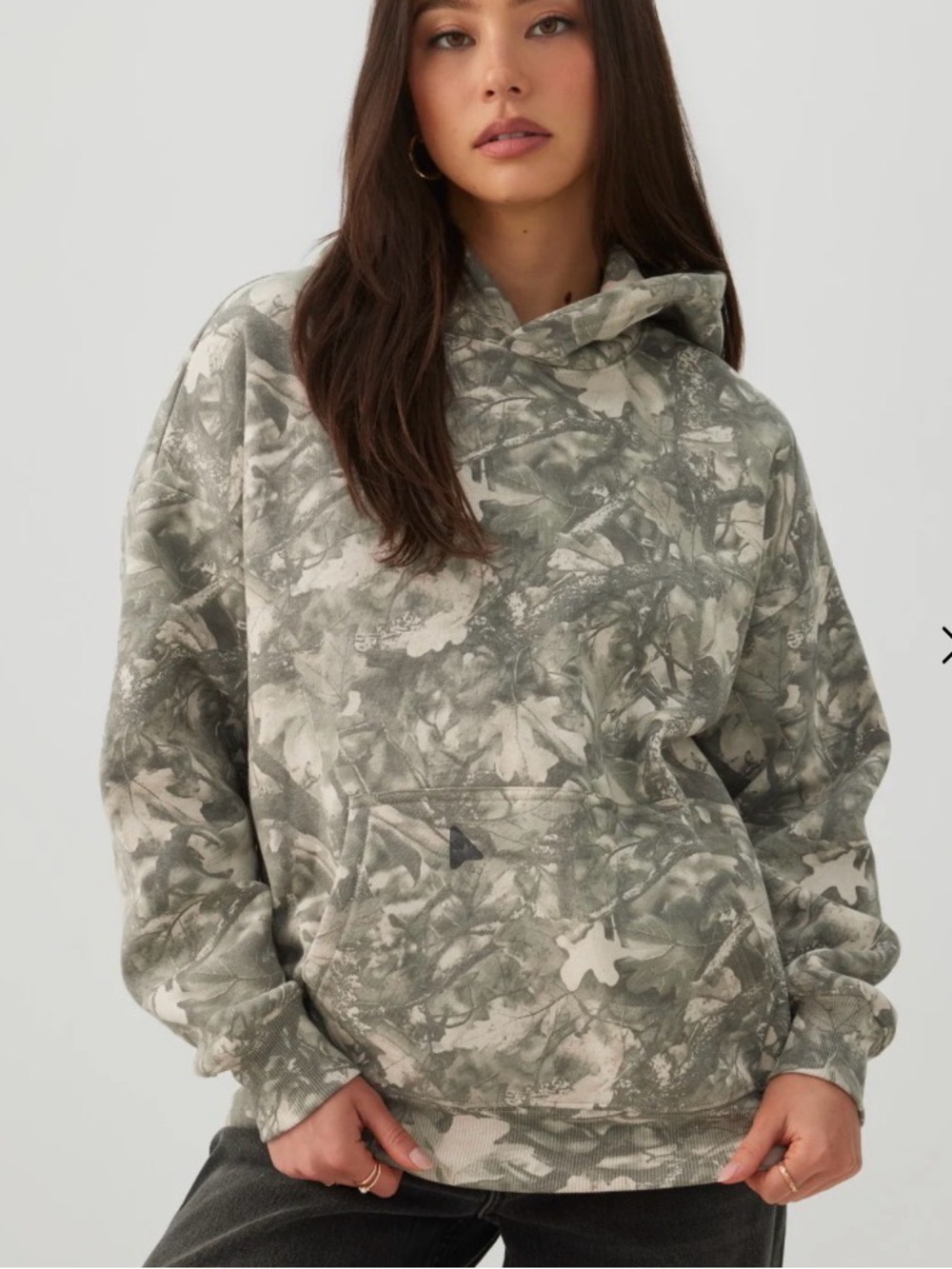 MADESOFT Fleece Oversized Hoodie Camo